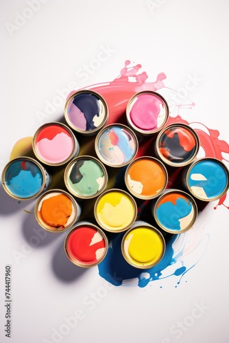 bright colors in jars background image