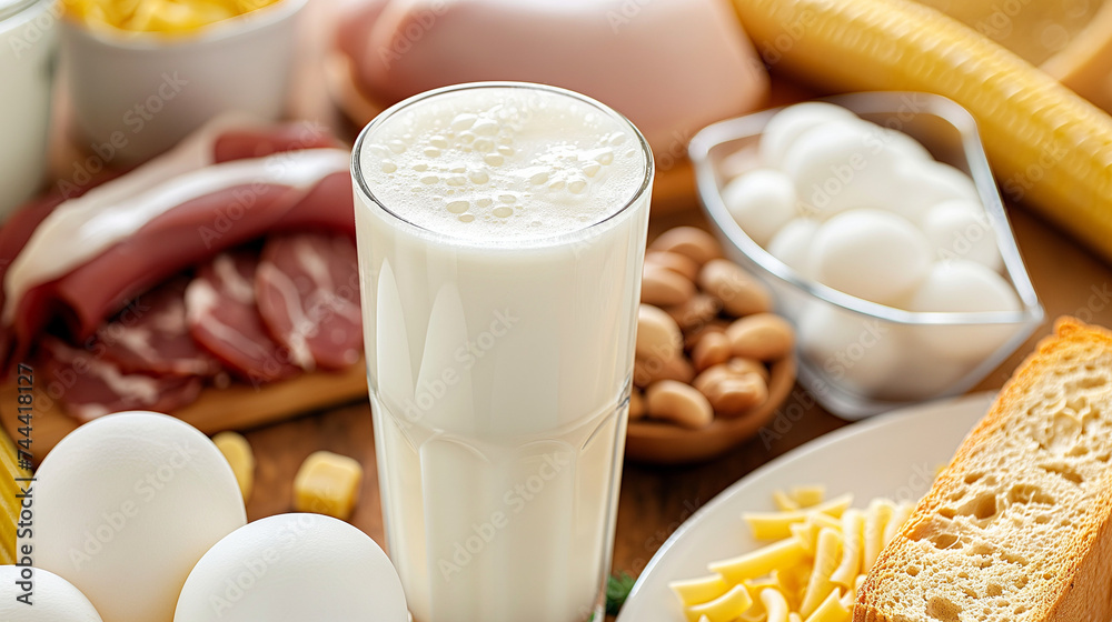breakfast with eggs and milk breakfast with eggs and milk