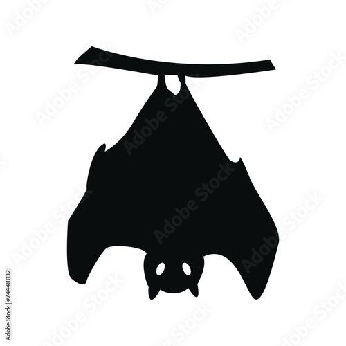  Bat Hanging Among Tree Branches  vector design