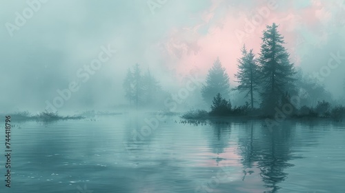 Spring Morning Tranquility: Abstract Background Featuring Gentle Gradients © Rafhan Aldiz