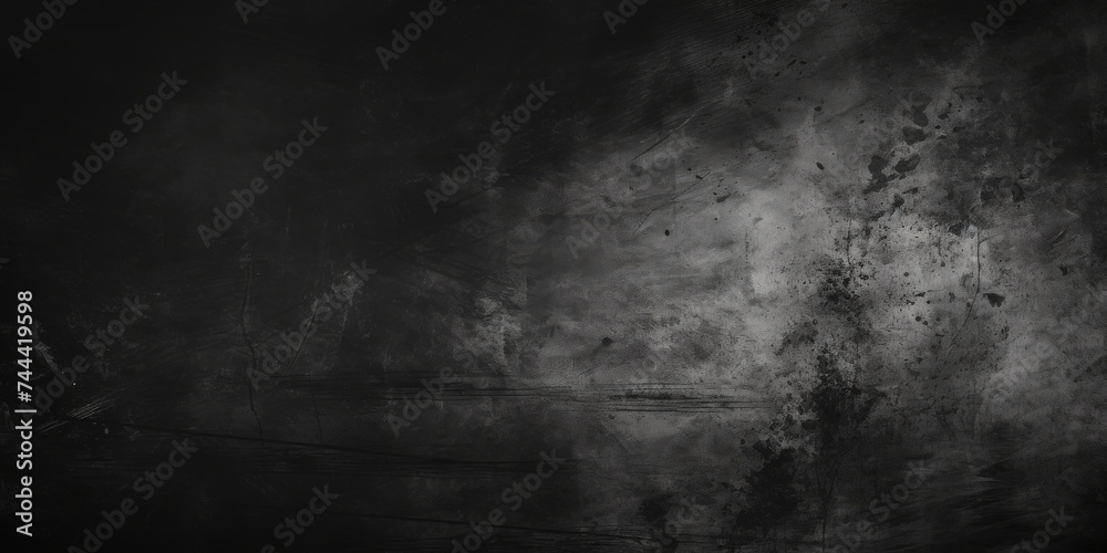 Fototapeta premium dark black gray Old wall texture cement concrete background, black white gradient color grunge, grainy rought wall ,banner poster design