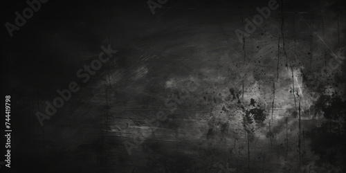 dark black gray Old wall texture cement concrete background, black white gradient color grunge, grainy rought wall ,banner poster design