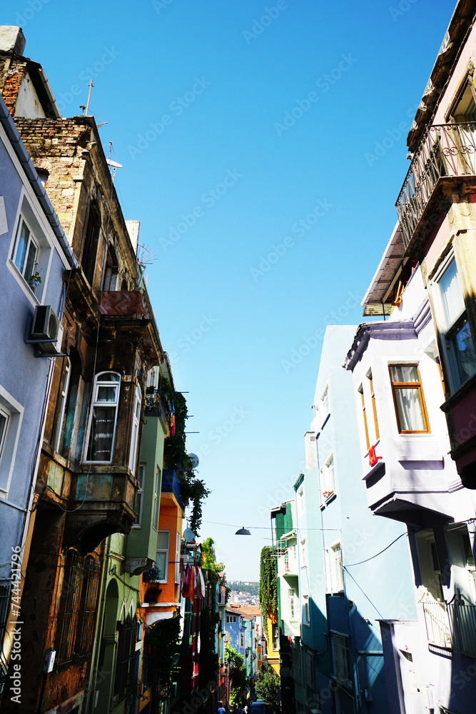 Colourful streets of Istanbul, Balat, Turkey