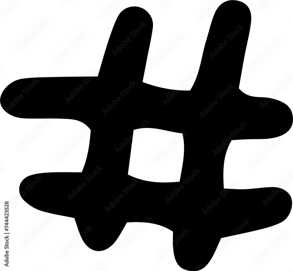 Obraz premium hashtag icon