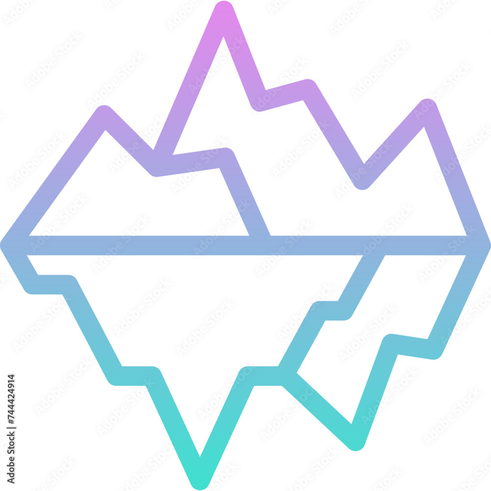 Ice berg icon Ice berg icon