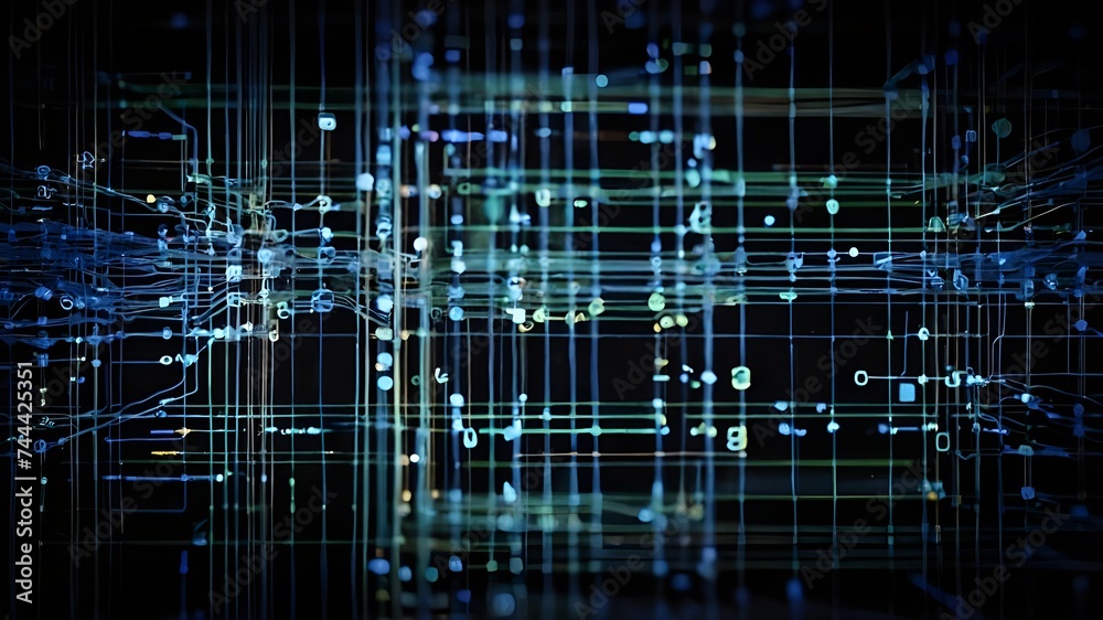 Technology Network Background. Technology Network Background.