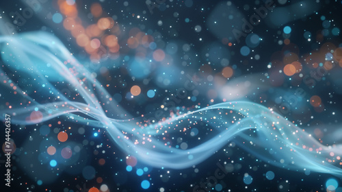 background with pulse and dots 7