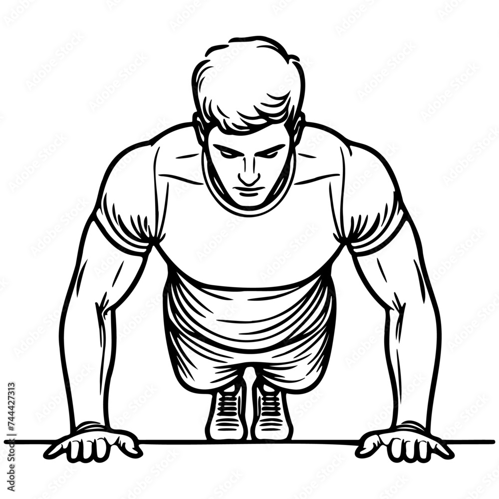 Man Do Pushups. Man Do Pushups.
