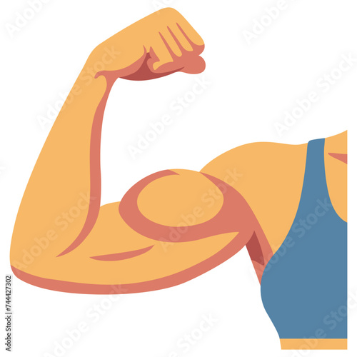 Muscle Arm Illustration.
