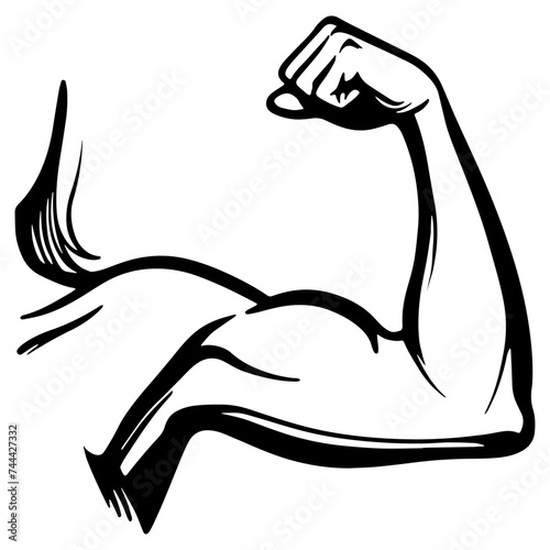 Muscle Arm Illustration.