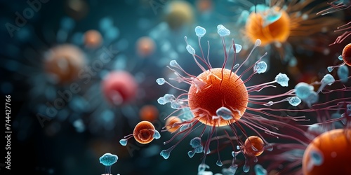 Thriving Bacterial Communities: A Microscopic Insight into Rapid Growth and Multiplication. Concept Microbial Growth, Bacterial Colonies, Cell Multiplication, Microscopic Insights, Rapid Growth
