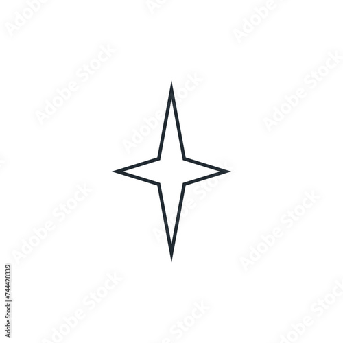 icon star abstract illustrator design template