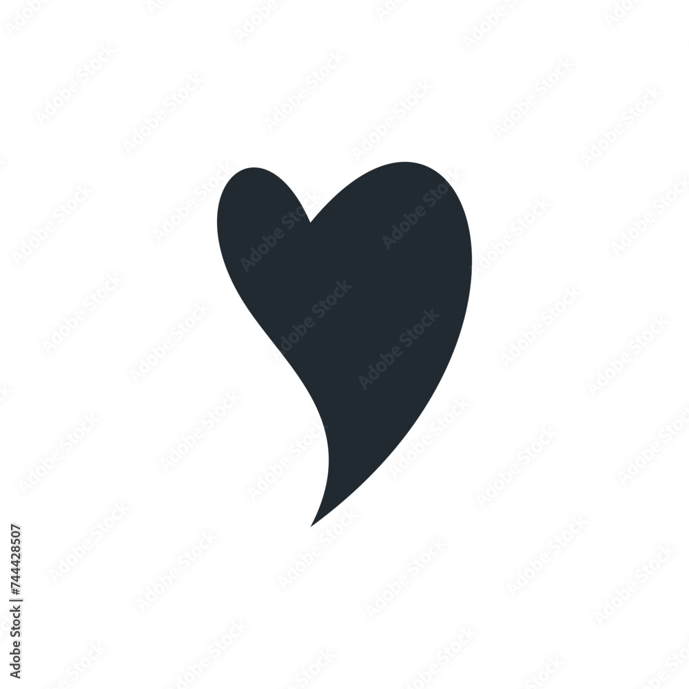 icon heart, drawn illustrator vector template and wedding icon heart, drawn illustrator vector template and wedding