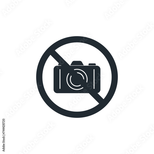 icon no photography camera, video