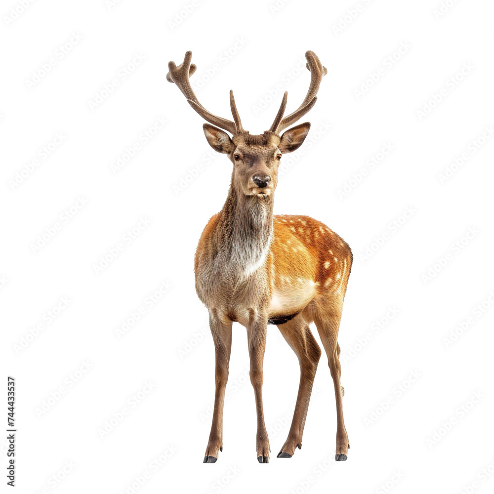 Fallow deer isolated on transparent background Fallow deer isolated on transparent background