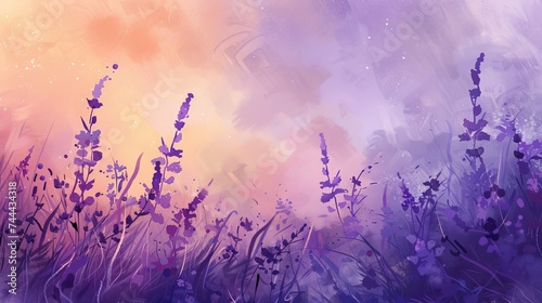 calm lavender purple background, copy space, text space, 16:9