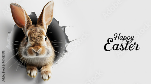 Happy Easter greeting card for Easter celebration Festive decoration holiday concept