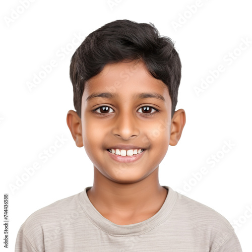 Young Indian boy, cut out