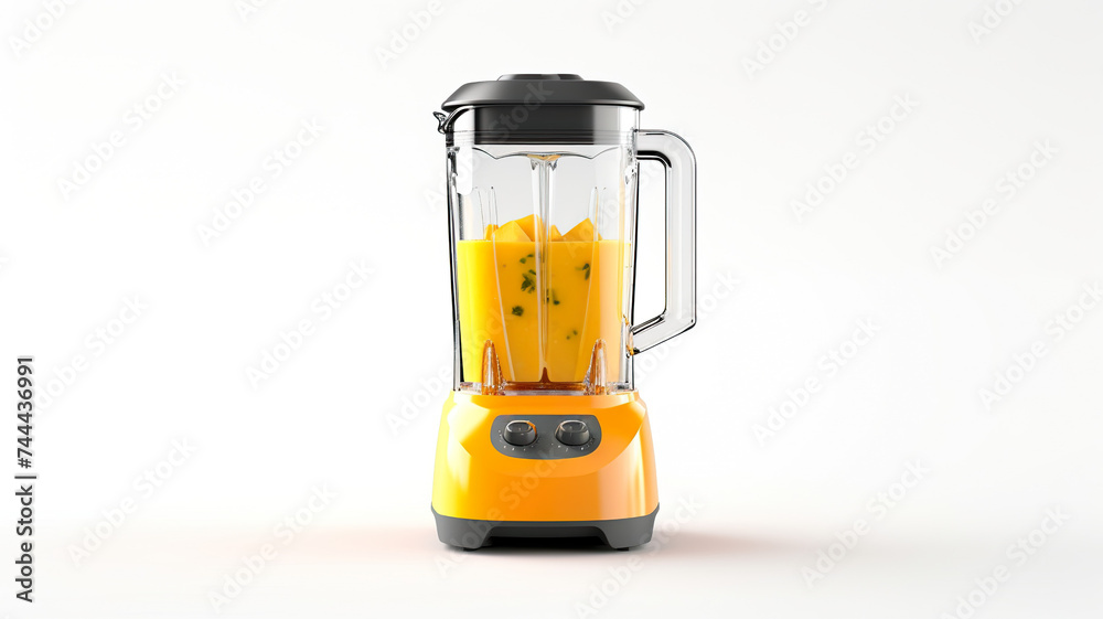 Separated blender juicer against a white backdrop Separated blender juicer against a white backdrop