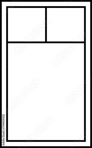Window blinds icons line vector. Statutory different types of blinds, linear icon . Line with editable stroke