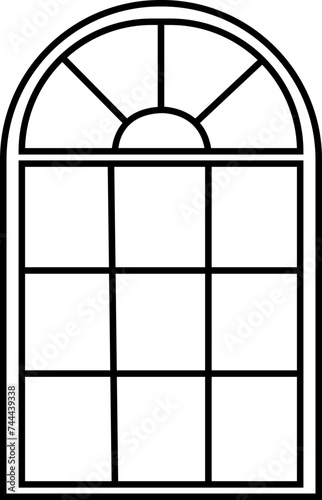 Window blinds icons line vector. Statutory different types of blinds, linear icon . Line with editable stroke