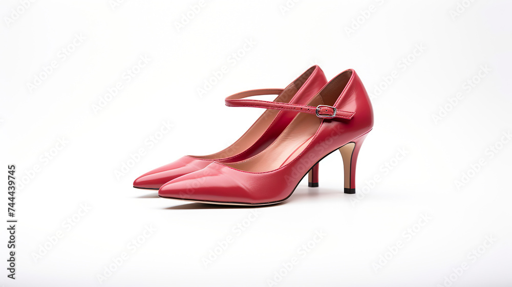Elegant footwear solitary on a blank white background Elegant footwear solitary on a blank white background