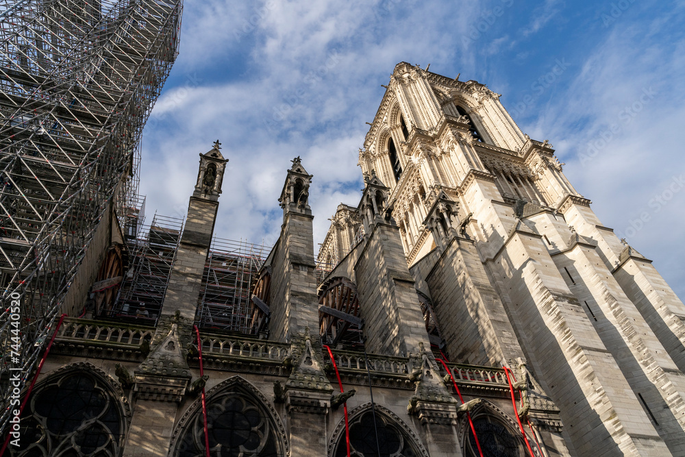 Naklejka premium Paris, Notre-Dame Cathedral, France