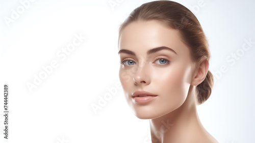 Skincare for a healthy beauty Health isolated on a white the background