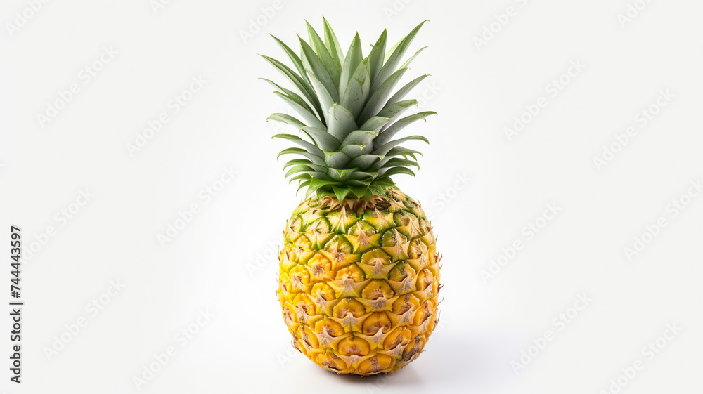 Pineapple fruit isolated on pure white background Pineapple fruit isolated on pure white background