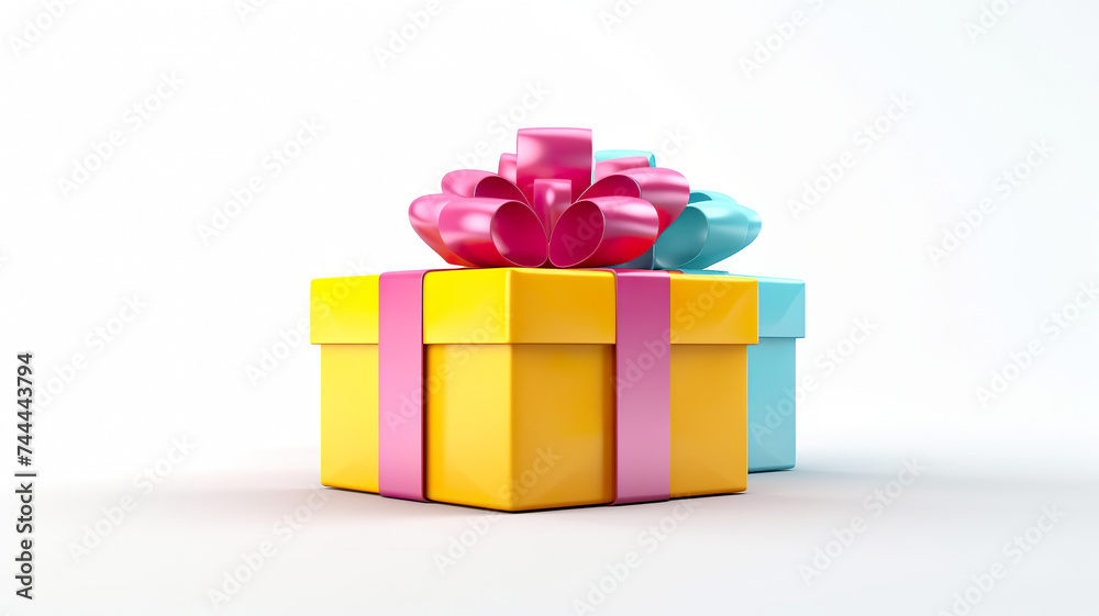Buy now, empty, colorful gift isolated on a white background Buy now, empty, colorful gift isolated on a white background