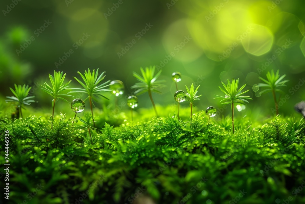 Dew Drops on Vibrant Green Forest Floor
Lush greenery with delicate dew drops on the forest floor, bathed in the soft light of a sunlit morning.
Dew Drops on Vibrant Green Forest Floor
Lush greenery with delicate dew drops on the forest floor, bathed in the soft light of a sunlit morning.