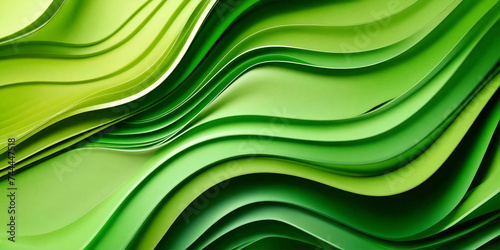 Abstract organic green wavy background