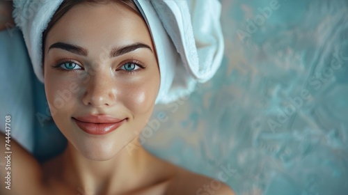 A lovely young woman at the spa salon