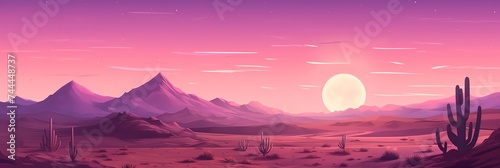 Fantasy Desert Landscape Background image HQ Print 15232x5120 pixels. Neo Game Art V6 8