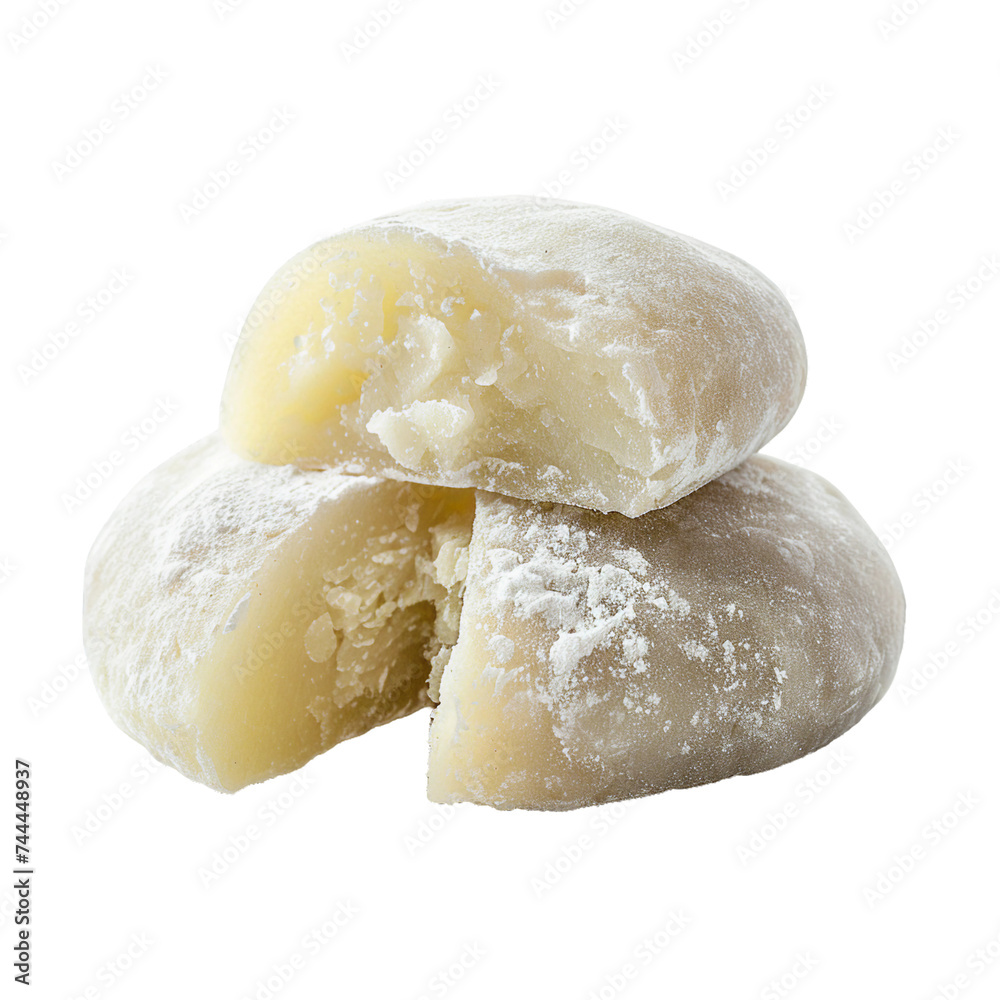 Mochi, transparent background, isolated image, generative AI Mochi, transparent background, isolated image, generative AI