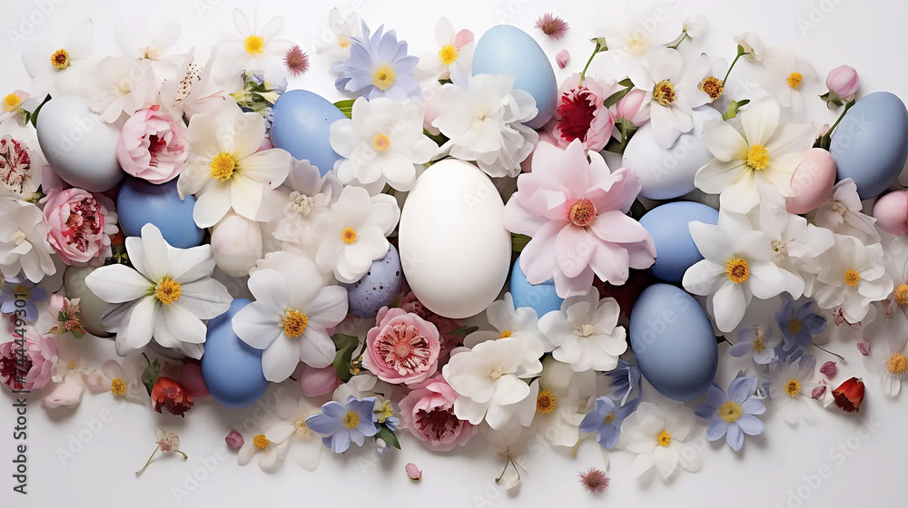 illustration easter eggs and flowers_23 illustration easter eggs and flowers_23
