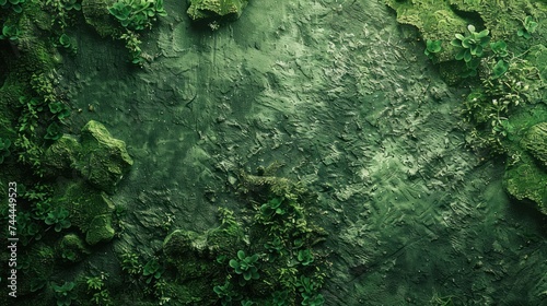 Background of green moss-covered log perfect for showcasing products in montages