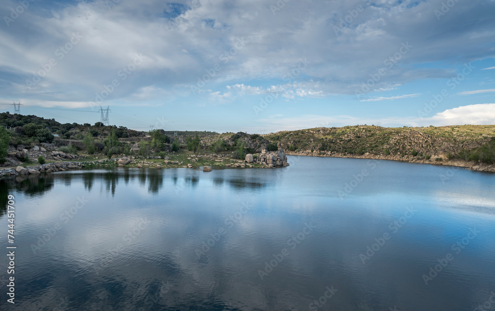 Views of de Ricobayo reservoir, in the province of Zamora, Spain