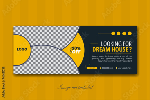 professional real estate business marketing social media facbook cover design