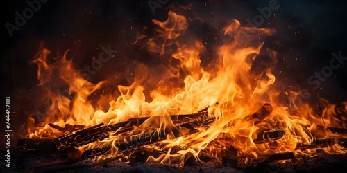 "Bright, Destructive Flames Engulfing the Surroundings". Concept Fire Photoshoot, Destructive Flames, Engulfing Surroundings