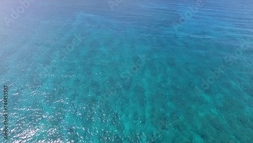 Mauritius island and Indian Ocean Waves, Next to Albion Beach. photo