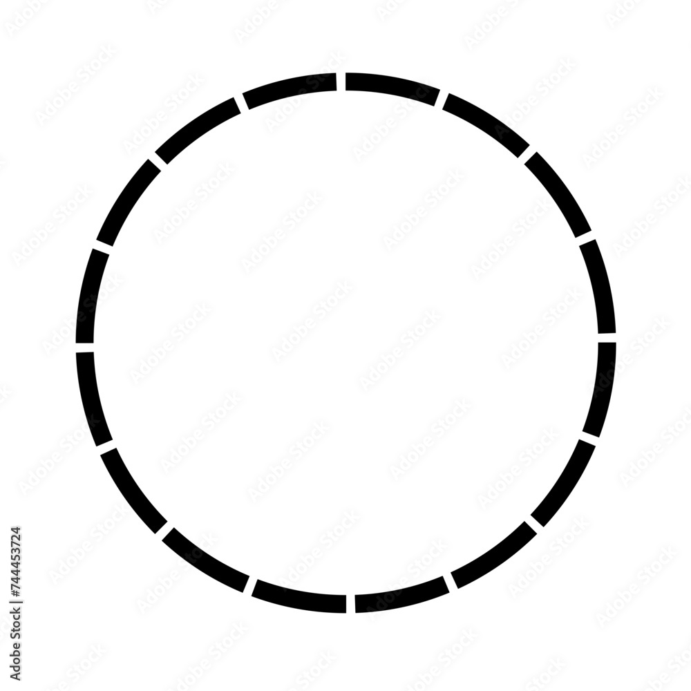 Dashed circle icon  - obrazy, fototapety, plakaty 