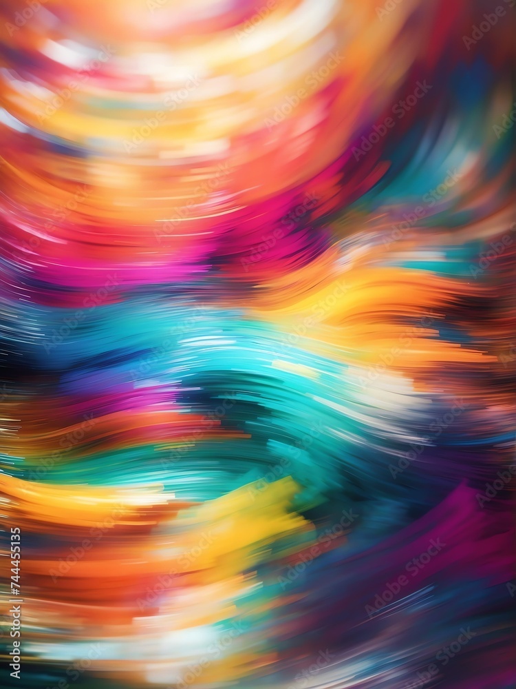 Colorful motion blur abstract background from Generative AI Colorful motion blur abstract background from Generative AI