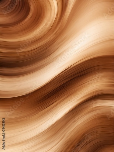 Brown motion blur abstract background from Generative AI