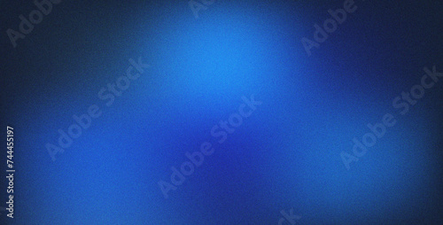 Blue gradient background, grainy texture effect, place for text, copy space
