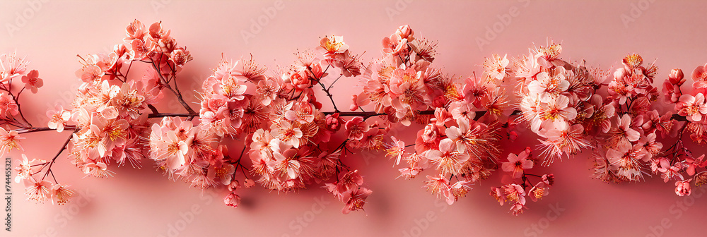 Spring blossoms in delicate pink, a testament to the renewing beauty of nature and the fleeting charm of cherry blossoms