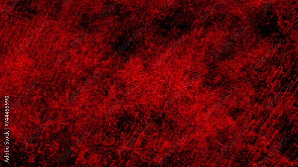 Red abstract square pixel mosaic background. Vector illustration. Red abstract square pixel mosaic background. Vector illustration.