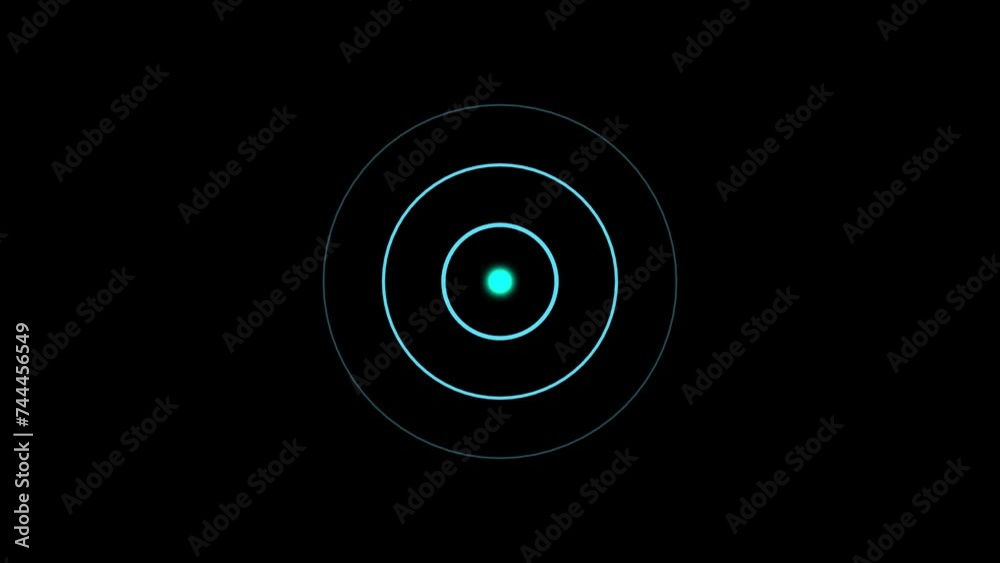 Digital Radio wave signal animation, on black background 4k video. Digital Radio wave signal animation, on black background 4k video.