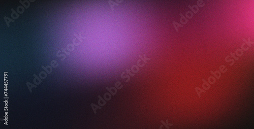 Dark blue grainy red gradient texture background, abstract glowing pink magenta black poster banner design