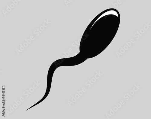 human sperms attack vector illustration
